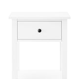 Sarantino Rue Bedside Table - White