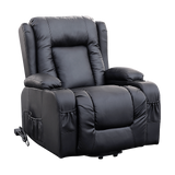 Lift Heated Leather Recliner Electric Massage Chair with USB port