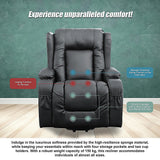 Lift Heated Leather Recliner Electric Massage Chair with USB port