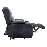 Lift Heated Leather Recliner Electric Massage Chair with USB port